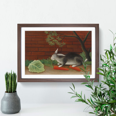 The Rabbit's Meal by Henri Rousseau - Picture Frame Painting