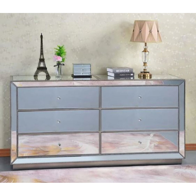 Commode à finition miroir Alfa