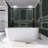 66.93'' x 31.5'' Freestanding Soaking Solid Surface Bathtub