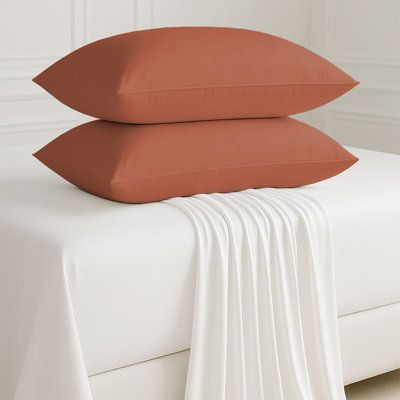 Kandis 100 Microfiber Brushed Plain Envelope Style Pillow Case/Cover