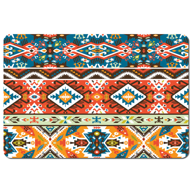 Mucha Polyester-Coated Hardboard Patchwork Rectangle Placemat