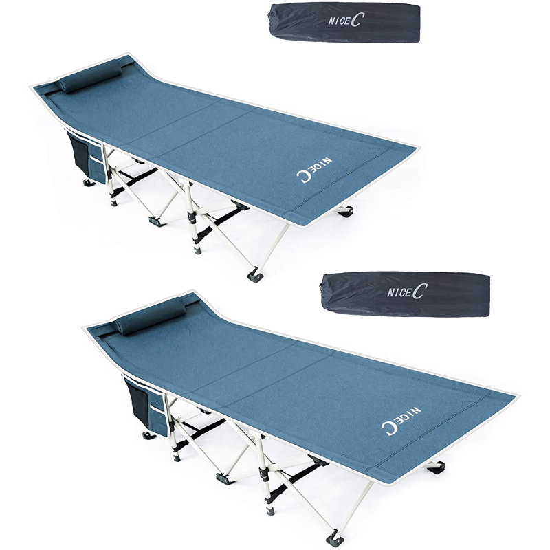 Lit de camp pliant Kaibito, gris