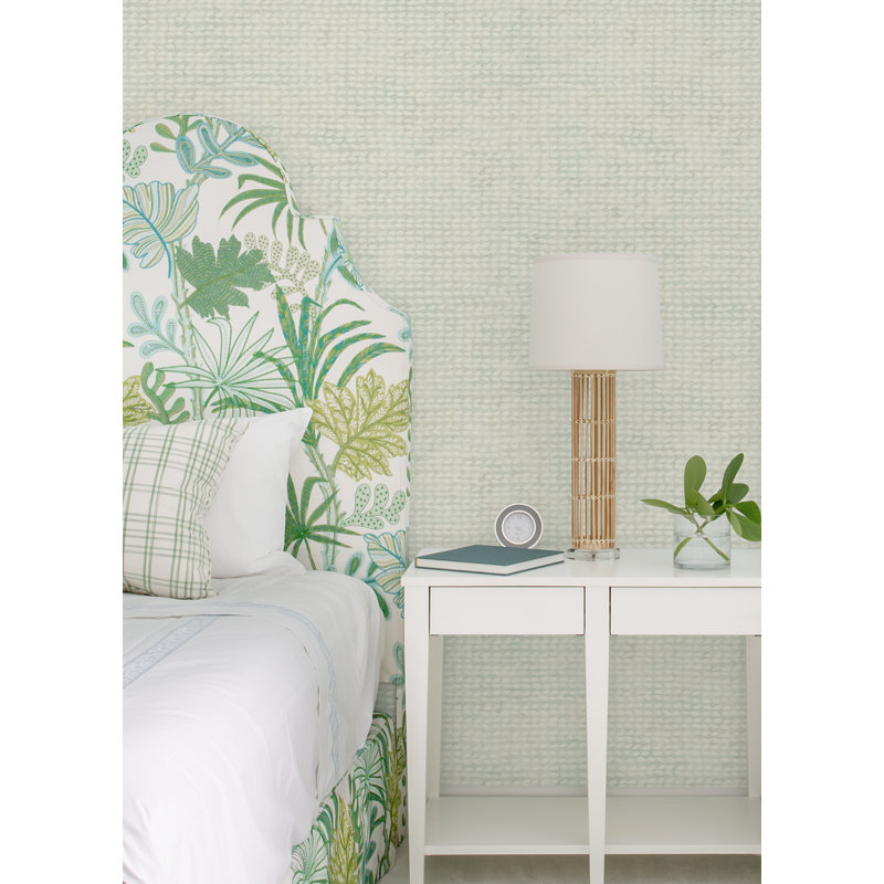 Rouleau de papier peint L 33 pi x l 20,5 po Cariann Ninian, Turquoise