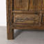 Armoire de couloir en orme massif de style Wabi-Sabi
