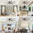 72" 9 - Blade Windmill Dimmable LED Ceiling Fan With Remote Control, 6-Speed Reversible DC Motor, 3 Color Lights, 5"/10" Downrods
