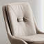Chaise d'appoint à dossier beige uni (ensemble de 2)-1057946555
