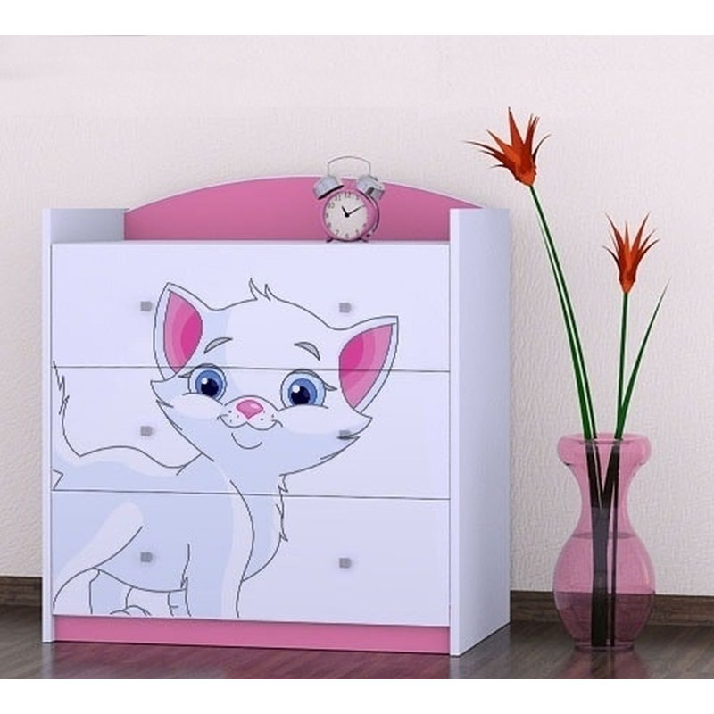 Norfleet Kids 3 - Drawer Chest, Pink