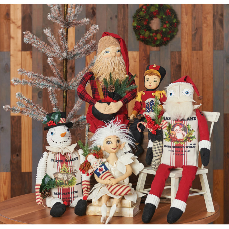 Figurine de poupée Edgarton Santa Joe Spencer Gathered Traditions