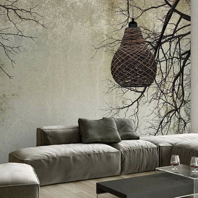 1 - Light Brown Single Pendant