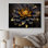 «Black Yellow Dahlia Garden Palette I» sur toile