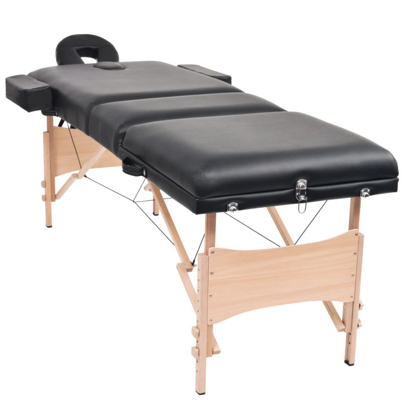 Table pliante rectangulaire réglable de 87 po, Noir