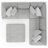 Zyyon 2-Piece Fabric L-Shaped Sectional