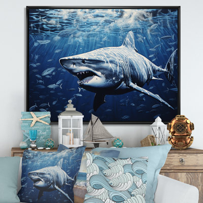Bull Shark Profondeurs, reproduction d'art sur toile