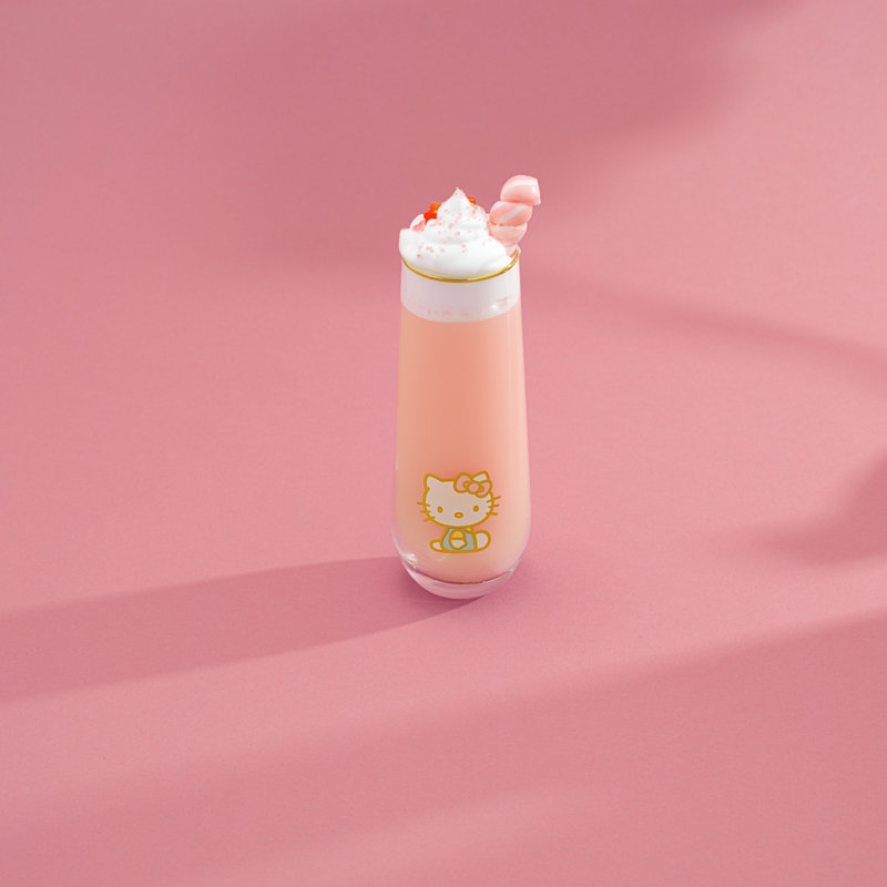 Hello Kitty® And Friends 9,4 oz Ensemble de flûtes en verre borosilicaté sans plomb