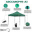 Abri instantané commercial 10 pi The Pop Up Canopies L 10 pi. D Auvent escamotable en métal-50304956