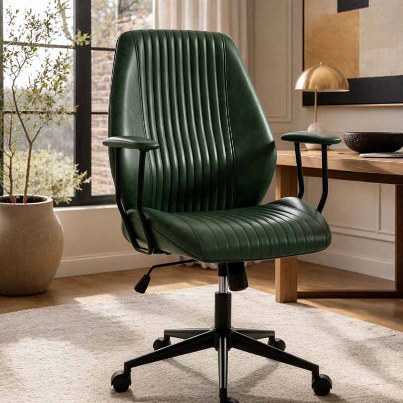 Executive Task Chair, Comfort-Focused Desk Chair, Height-Adjustable Swivel Chair, Office Chair
