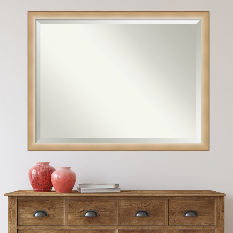 Miroir mural Quade, 33,25 po x 43,25 po, Eva Ambre or