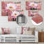 Fleur de cactus rose II, impression florale en métal-556988373