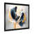 Impression noire sur toile encadrée