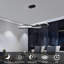 Luminaire suspendu moderne à DEL, plafonnier suspendu Infinity Design, hauteur réglable, intensité variable pour le salon, la salle à manger, la chambre à coucher, finition noire