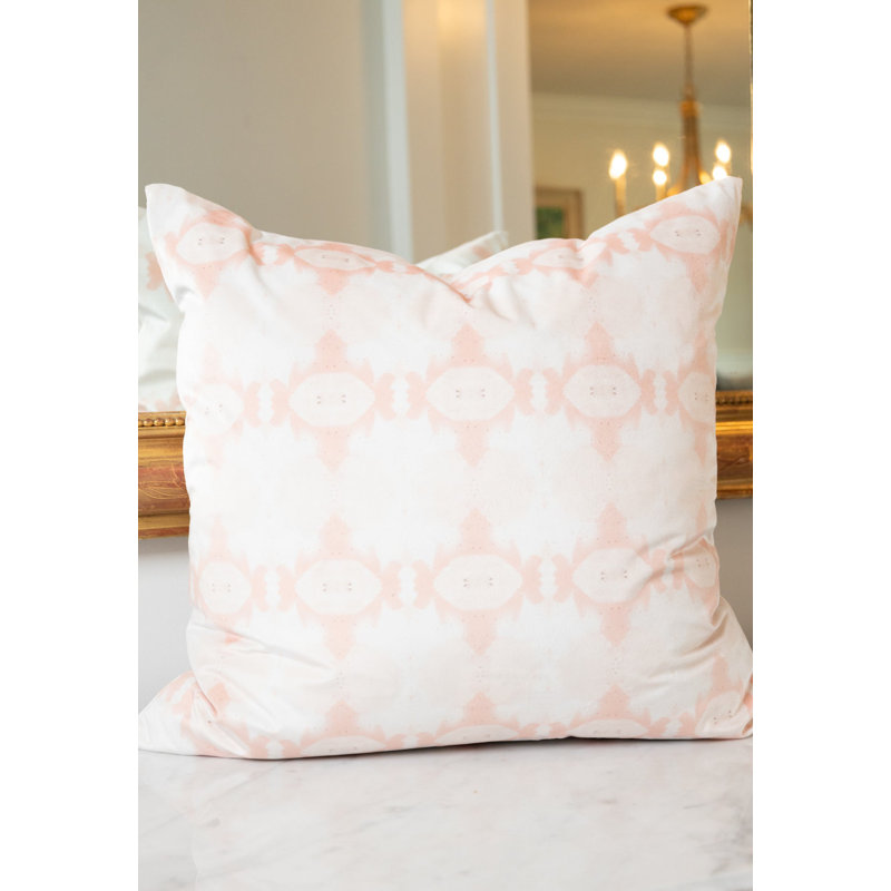 Sweet Gum Square Pillow Cover & Insert, Blush Pink Abstract, 22"H x 22"W