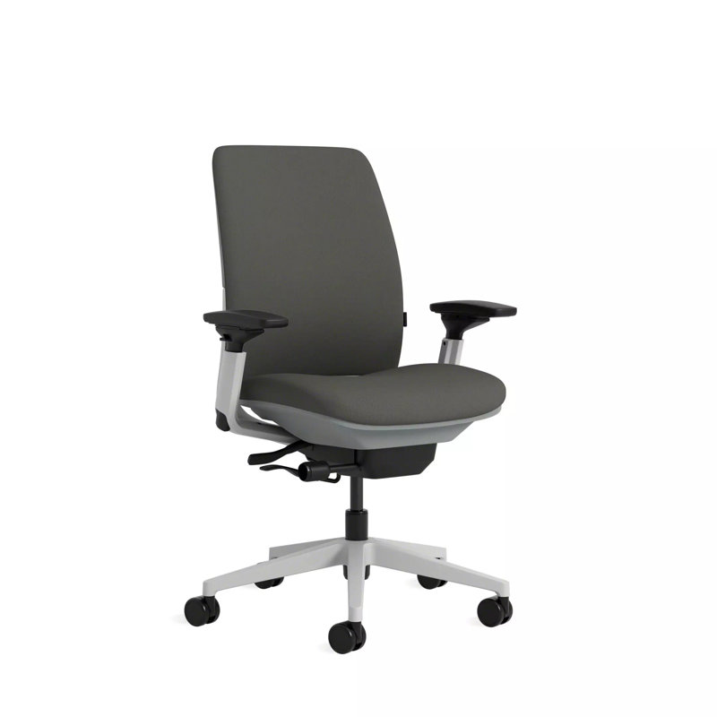 Steelcase Amia Ergonomic Task Chair, Seagull, Night Owl, Hard Floor