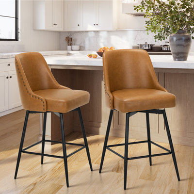 26'' Swivel Counter & Bar Stool with Extra-Thick Cushion – Ergonomic, Durable, and Stylish