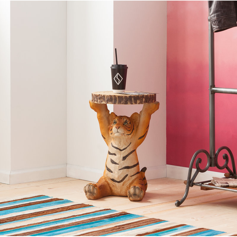 Side Table Animal Tiger 35cm