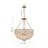 Vintage Bowl Shape Antique French Empire Chandelier With Crystals-1631156159