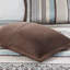 Ensemble de couvre-lit réversible en jacquard 5 pièces Blue King