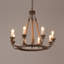 Payne 8 - Light Waggon Wheel Chandelier