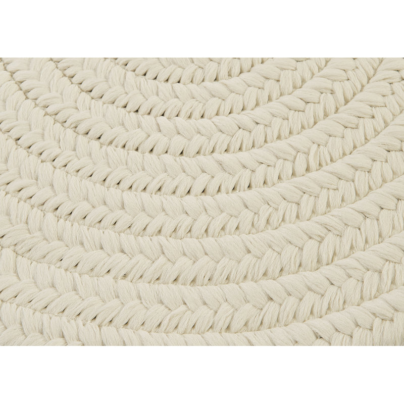 Tapis intérieur / extérieur Audryanna - blanc, Ovale 4 pi x 6 pi