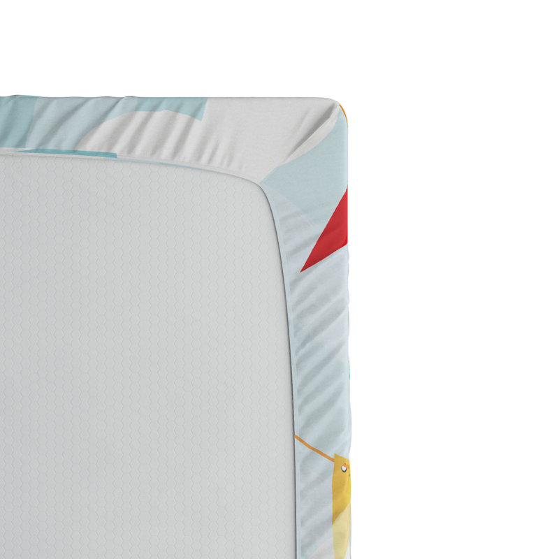 Circus Microfiber Patterned Fitted Sheet, Full Fitted Sheet