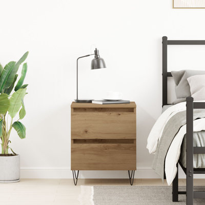 40cm W Solid Wood Bedside Table