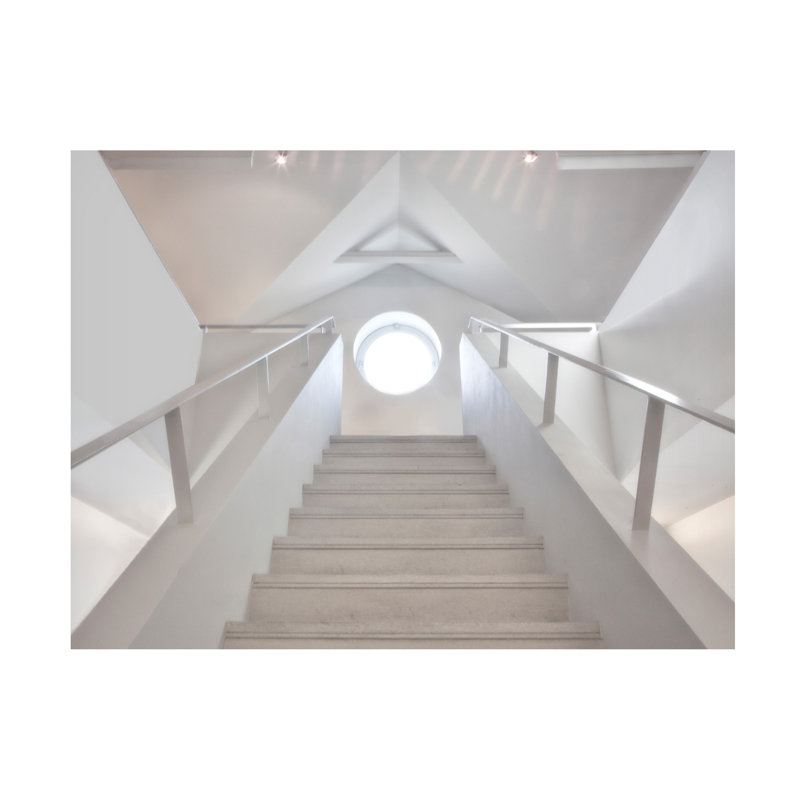 Art sur toile, escalier surélevé d'Yvette Depaepe, H 14 po x l 19 po
