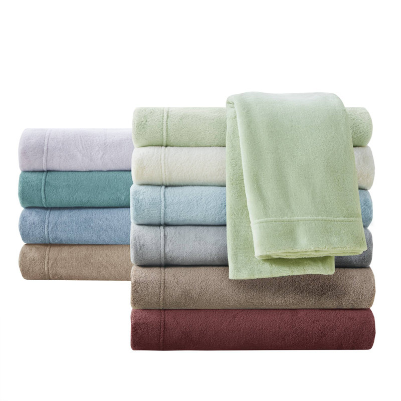 Twin Burgundy Soft Plush Microfiber Sheet Set