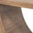 Okai Sofa Table, Industrial Arch Cutout, Rectangular Brown Solid Mango Wood