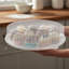 Couvercles ronds transparents en plastique pour plateaux de 16 pouces - 25 couvercles-1147669445-1147669451