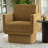 Yellow Upholstered Swivel Barrel Accent Chair-1204468812