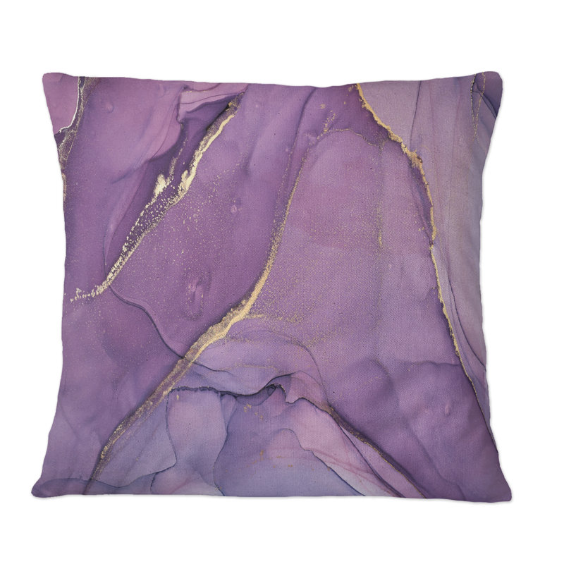 Coussin Mauve, 16 po x 16 po