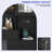 Modern Black Vanity Table with LED Mirror, Built-In Power Hub & Ample Storage