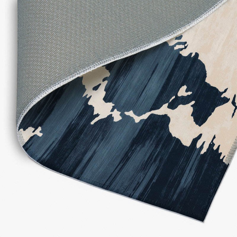 Tapis intérieur et extérieur beige Watercolor, Rectangle 9 pi x 12 pi