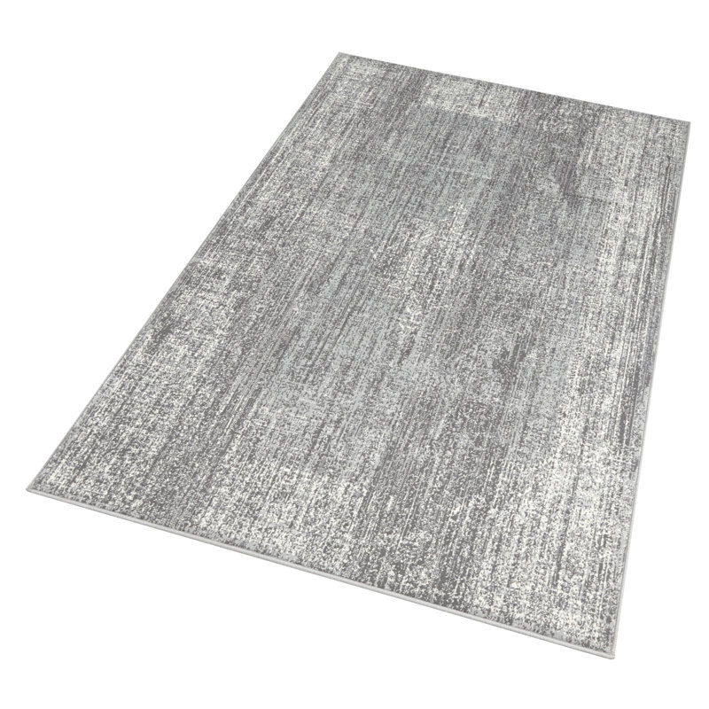 Celebration Elysium Flatweave Grey Rug, Rectangle 80 x 150 cm