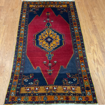 Handmade Hamadan Wool Rug