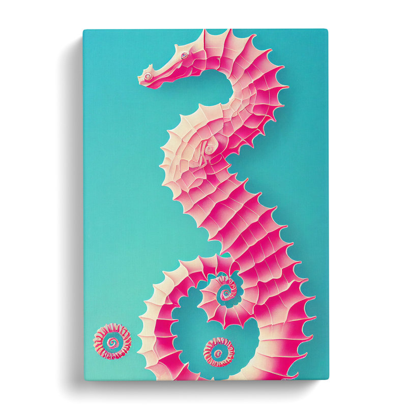 Mesmerising Seahorse - Wrapped Canvas, 76cm H x 50cm W x 3cm D