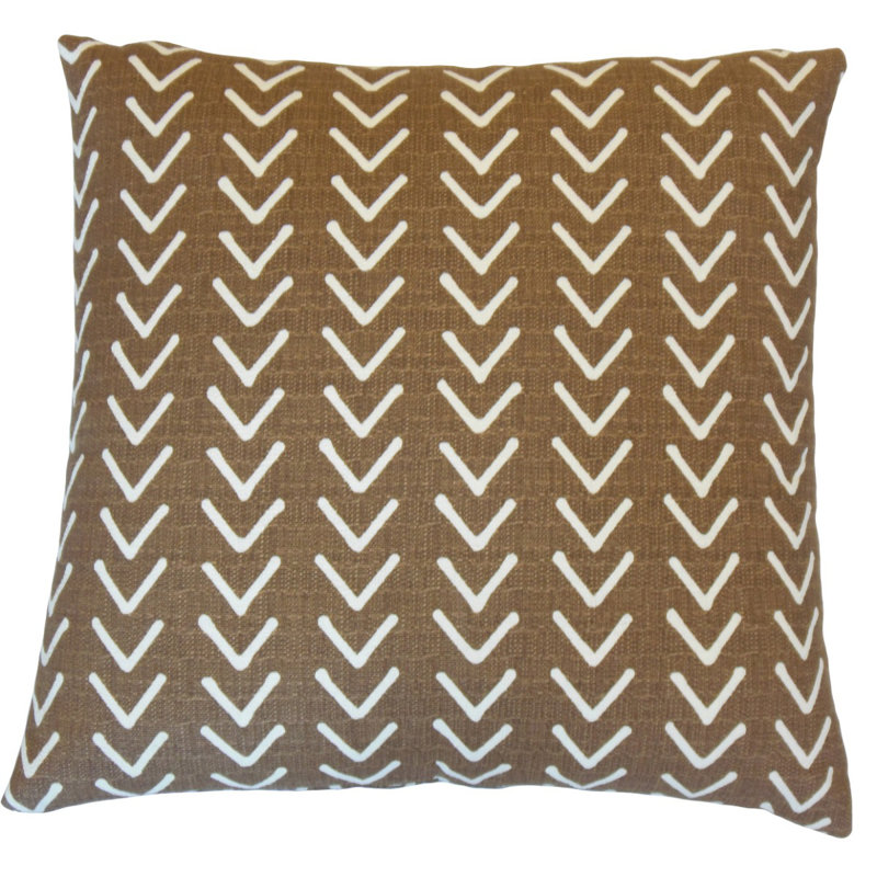 Roan Square Pillow Cover & Insert, 18" x 18", Ink