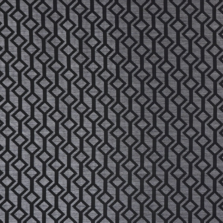 Allure Geometric Fabric, Graphite