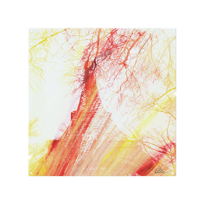 60cm W Glass Peel and Stick, 80cm L x 60cm W