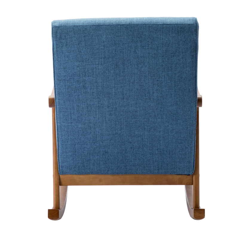 Solid Wood Rocking Chair, Blue