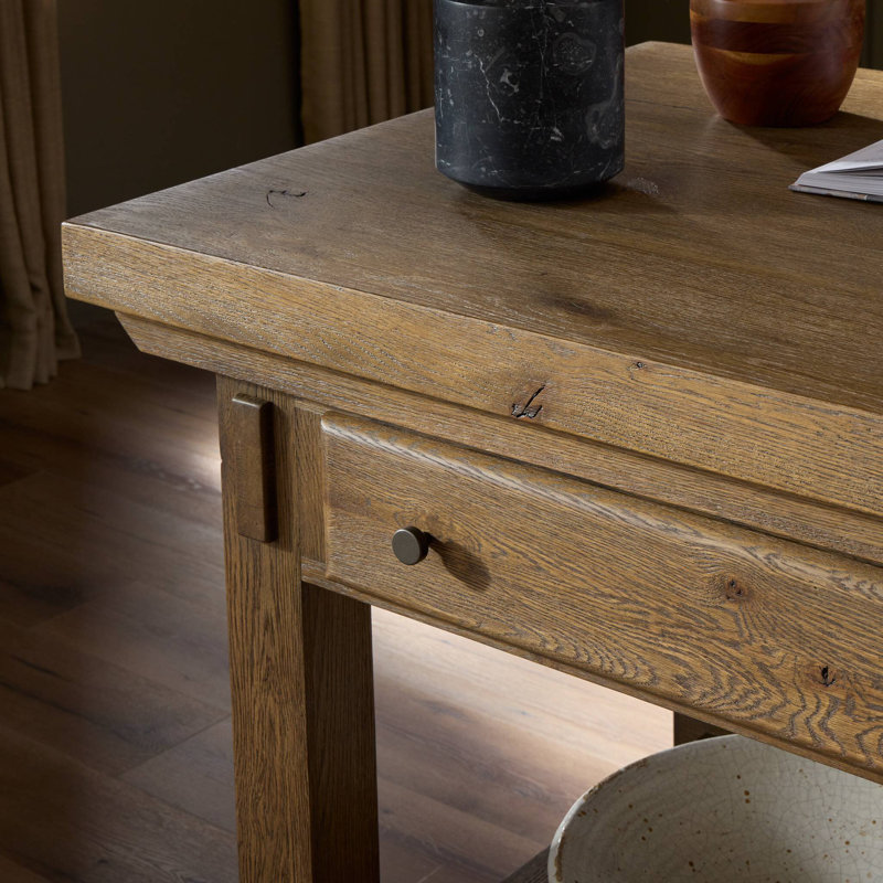Tobiah Kitchen Island-Brown Oak